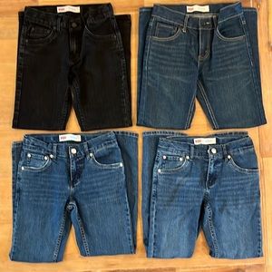 4 pairs Boys Levi’s 511 Slim jeans size 10.